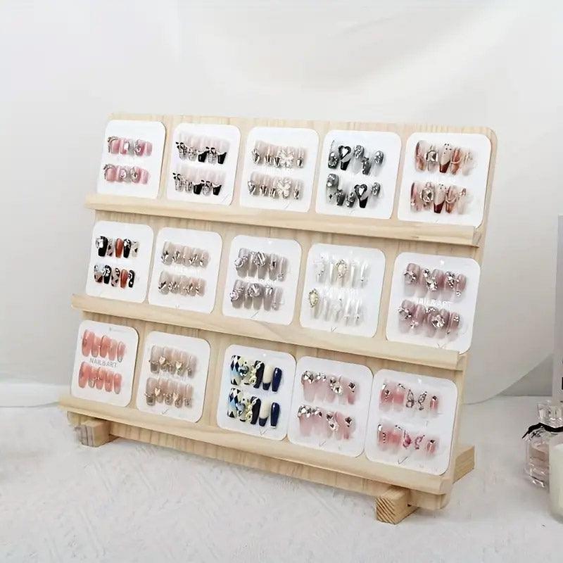 Wooden Earrings Display Rack 5-Tier - Image 5