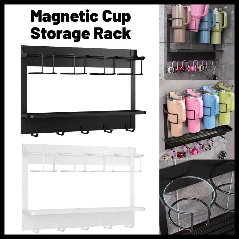 Magnetic Mug Organizer Cup Holder White - Image 2