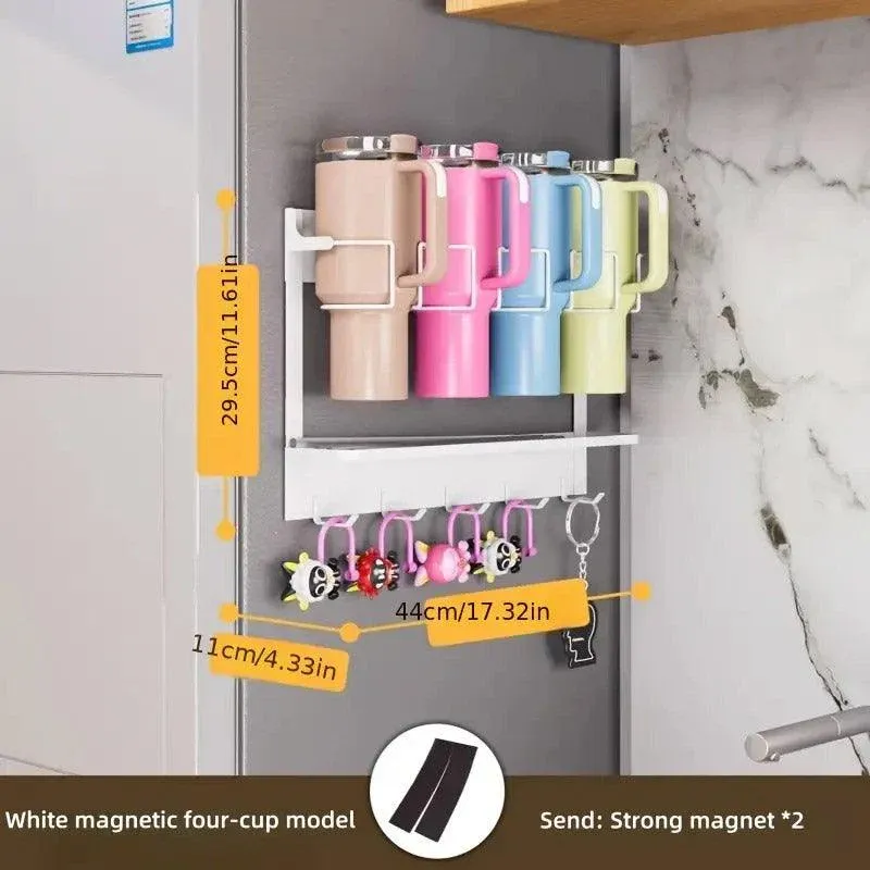 Magnetic Mug Organizer Cup Holder White - Image 7