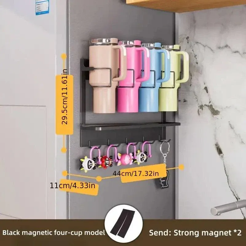 Magnetic Mug Organizer Cup Holder White - Image 8