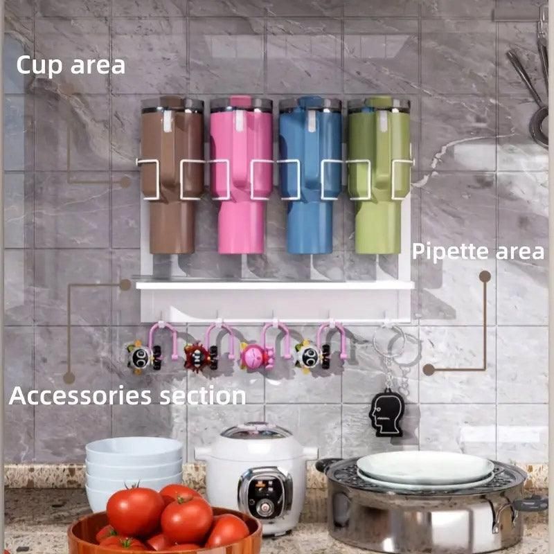 Magnetic Mug Organizer Cup Holder White - Image 11