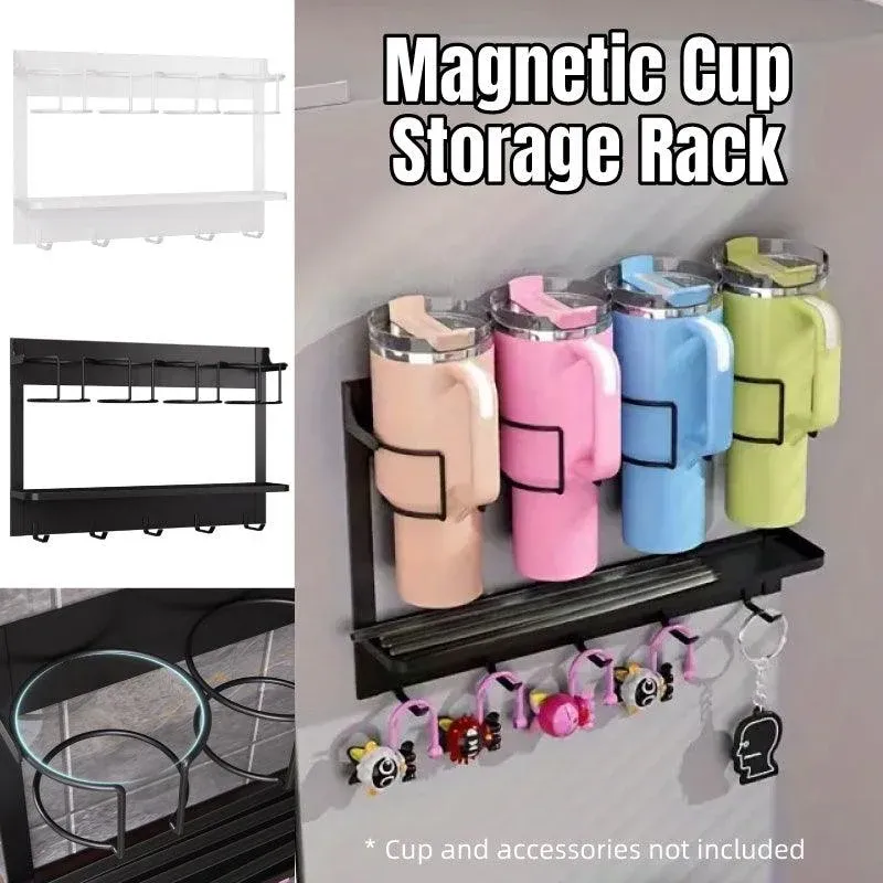 Magnetic Mug Organizer Cup Holder White - Image 13