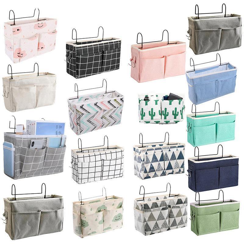 Hanging Bedside Storage Caddy Blue Clouds - Image 2