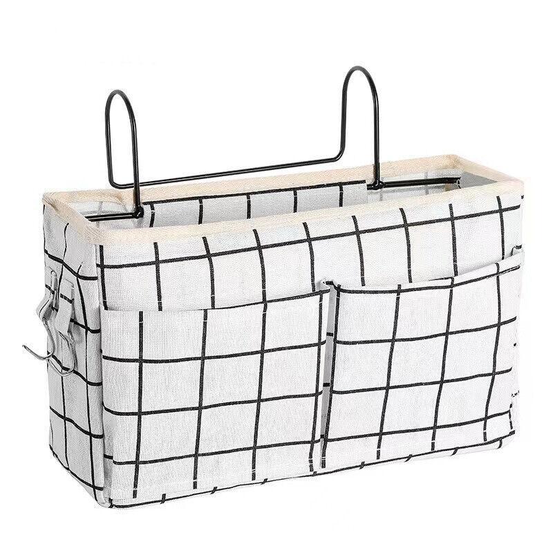 Hanging Bedside Storage Caddy Blue Clouds - Image 12