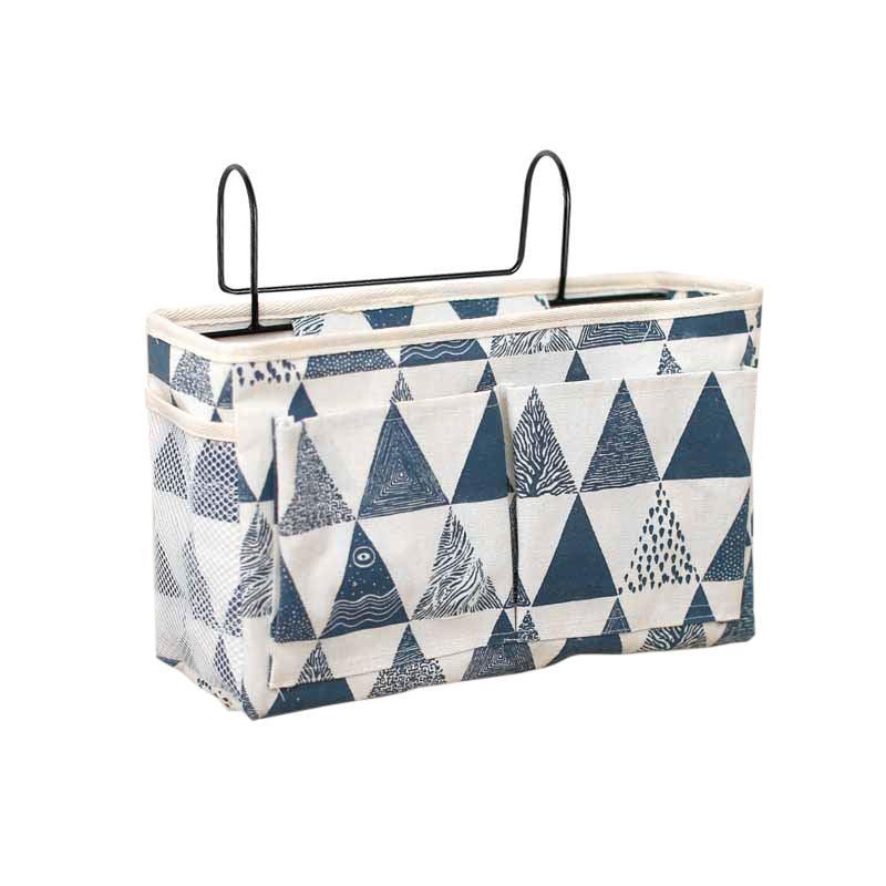 Hanging Bedside Storage Caddy Blue Clouds - Image 14