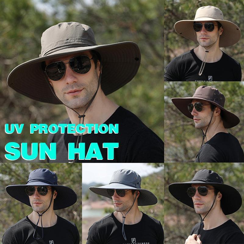 Outdoor UV Sun Hat Wide Brim - Beige