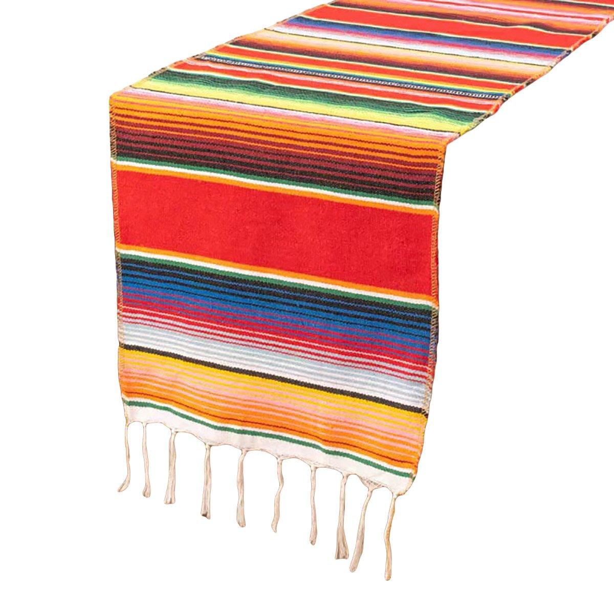 Woven Blanket Tassel Tablecloth Dark Blue - Image 7