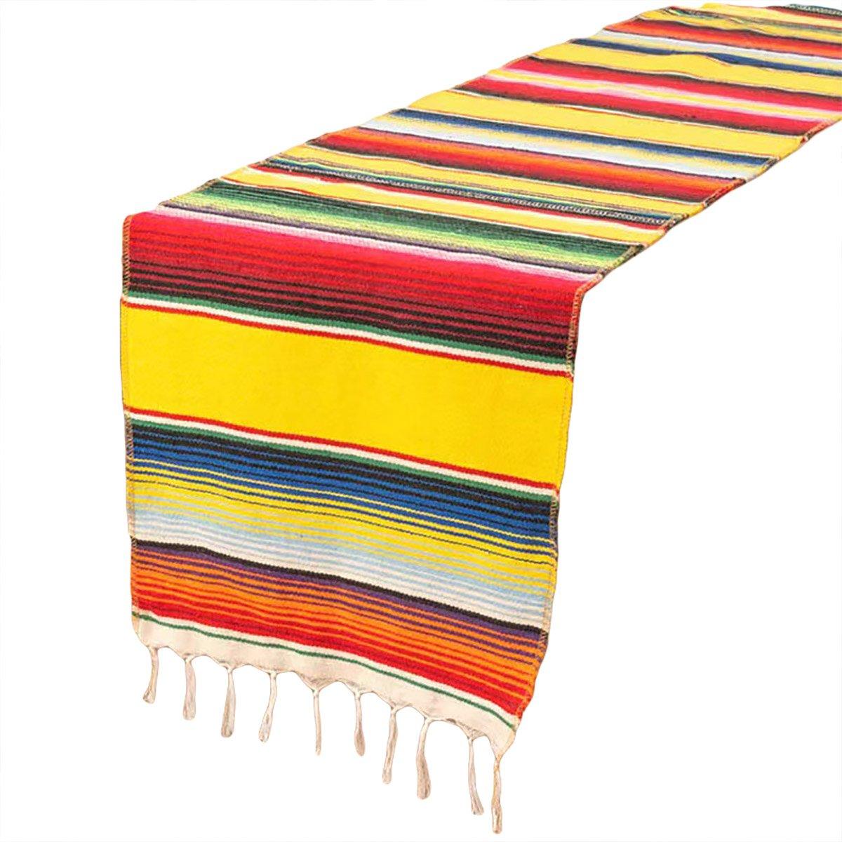 Woven Blanket Tassel Tablecloth Dark Blue - Image 9