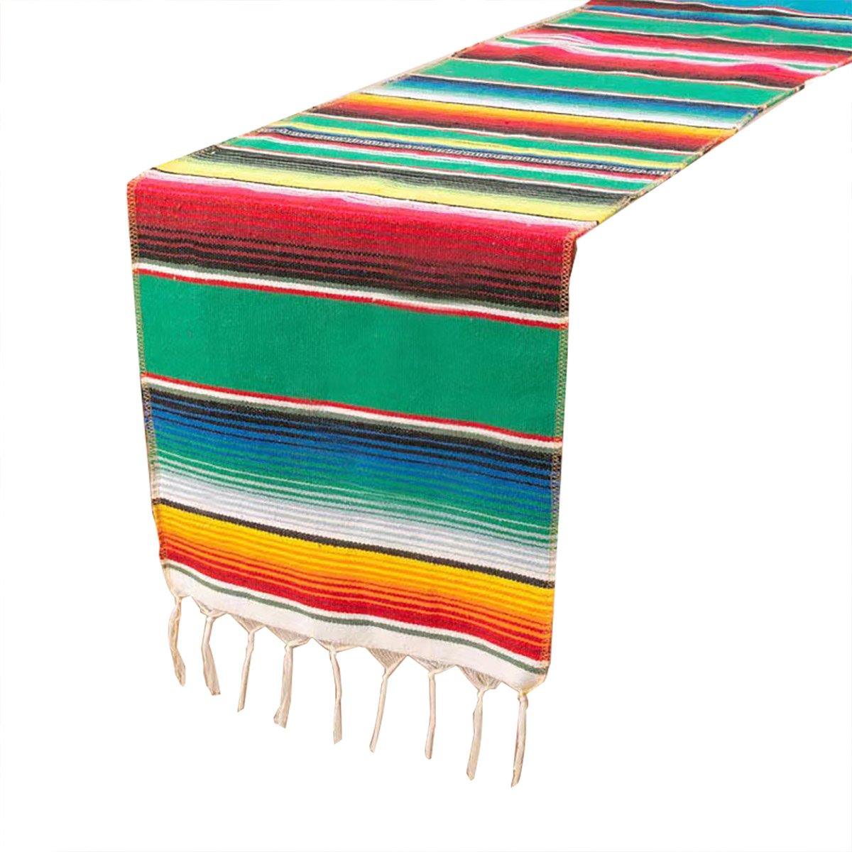 Woven Blanket Tassel Tablecloth Dark Blue - Image 10