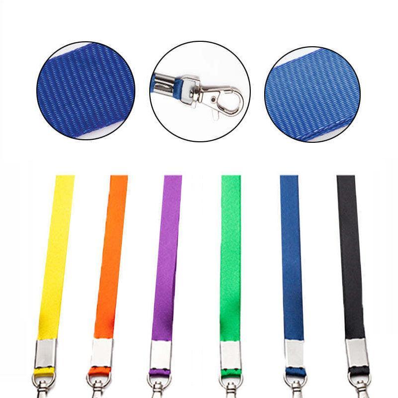 Neck Strap with Clip for ID Badge Black - Image 5