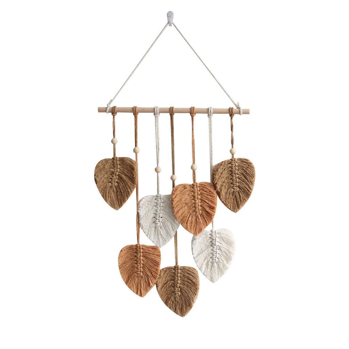 Handmade Braided Cotton Rope Wall Hanging Khaki