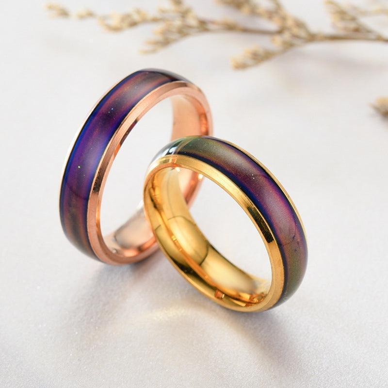 Mood Colour Changing Ring Black Size 8 - Image 5