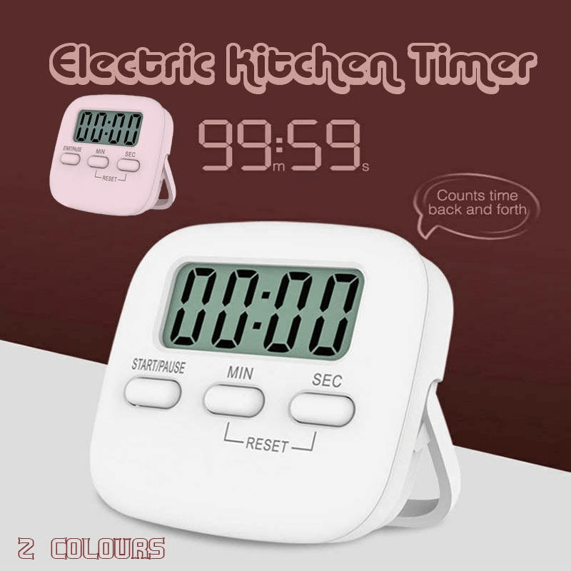Digital Kitchen Timer 99 Minute White