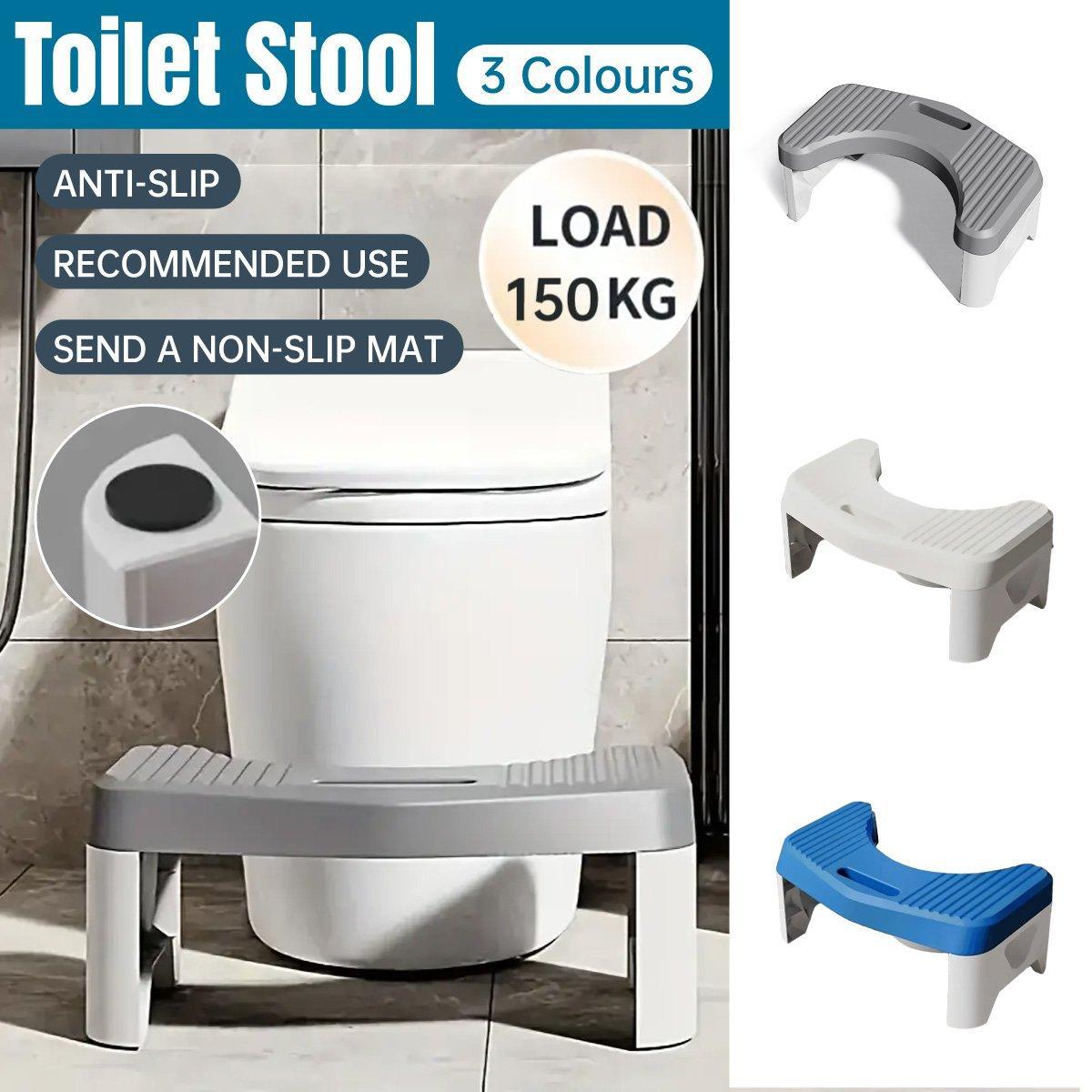 Toilet Squatting Stool Bathroom Footstool Blue