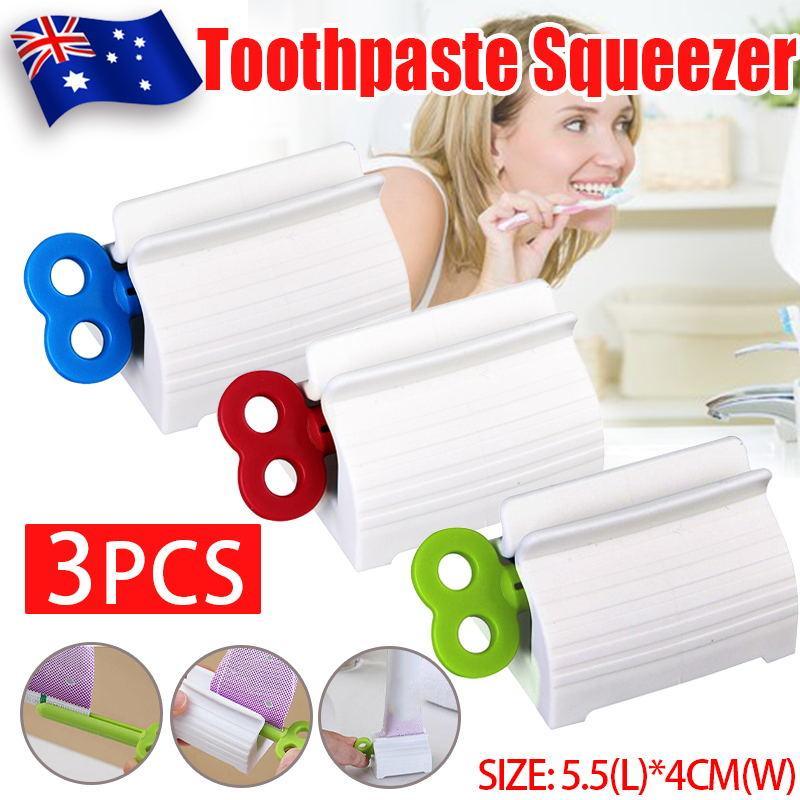 3X Toothpaste Squeezer Rolling Holder Stand