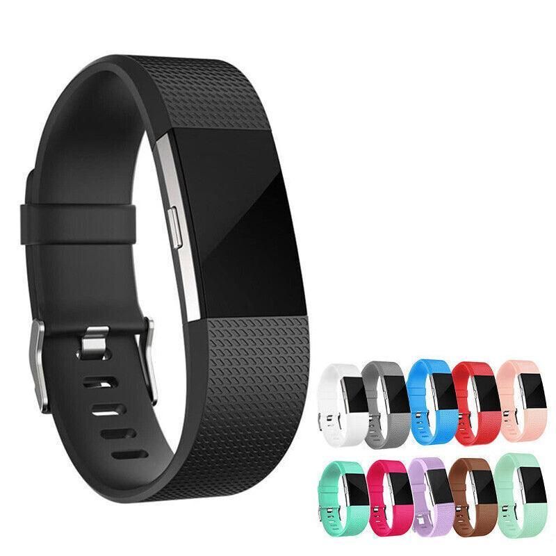 Silicone Watch Strap Fitbit Charge - Brown L - Image 3