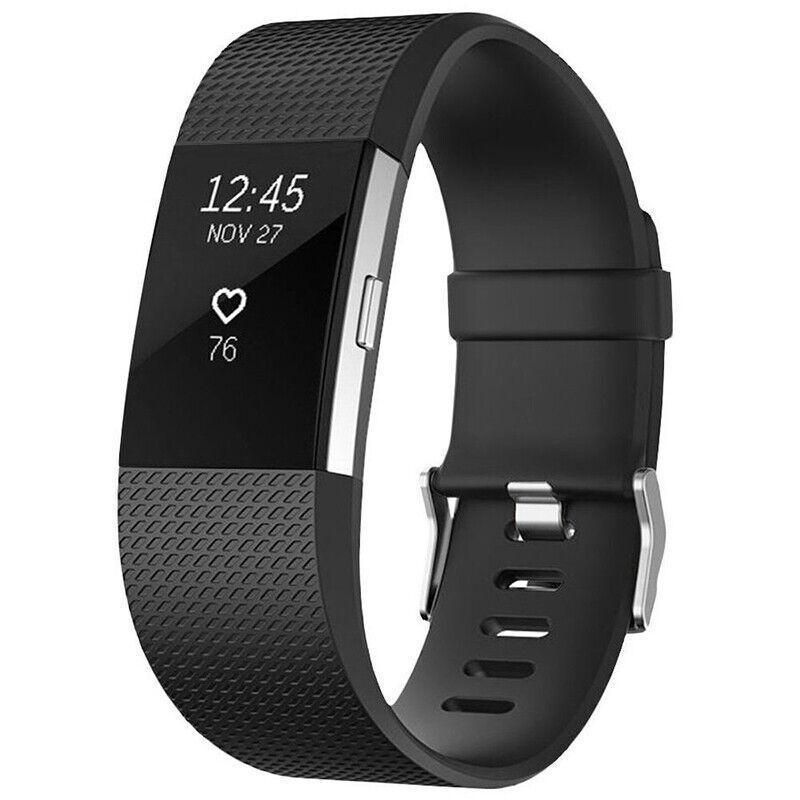 Silicone Watch Strap Fitbit Charge - Brown L - Image 9