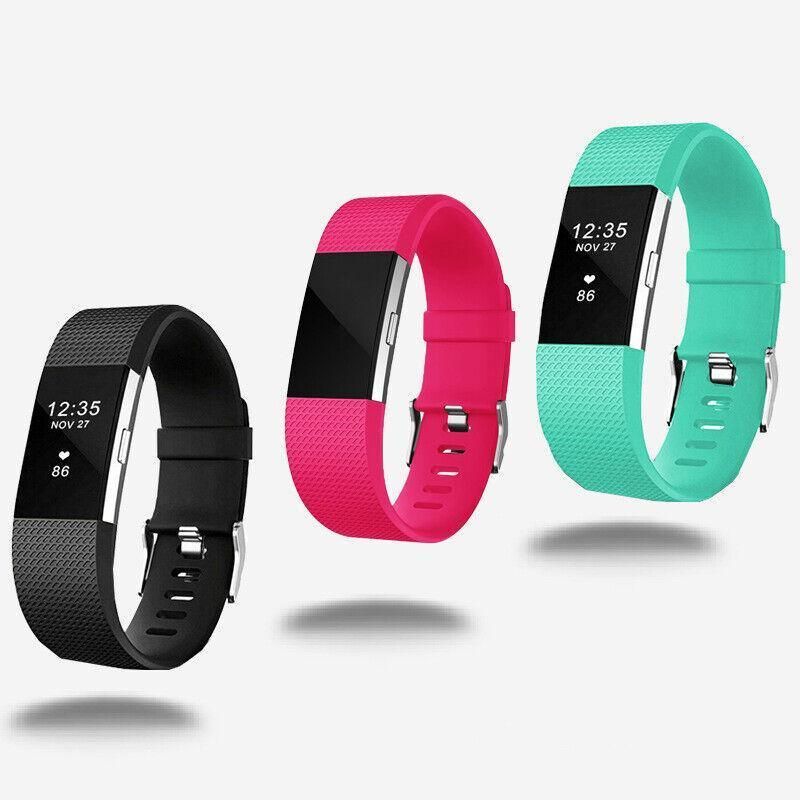 Silicone Watch Strap Fitbit Charge - Lake Blue L - Image 13