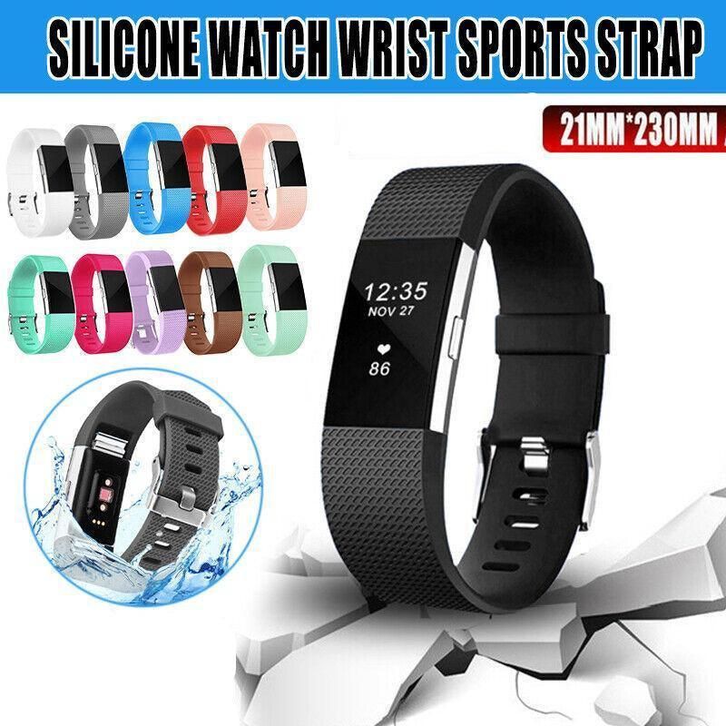 Silicone Watch Strap Fitbit Charge - Mint Green L - Image 2