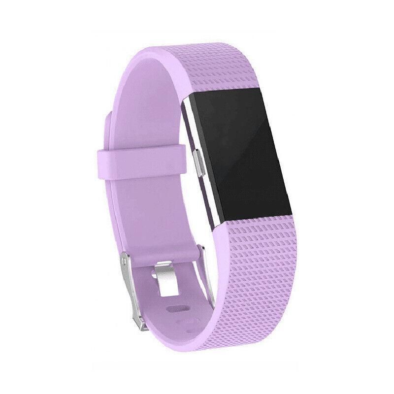 Silicone Watch Strap Fitbit Charge - Purple L