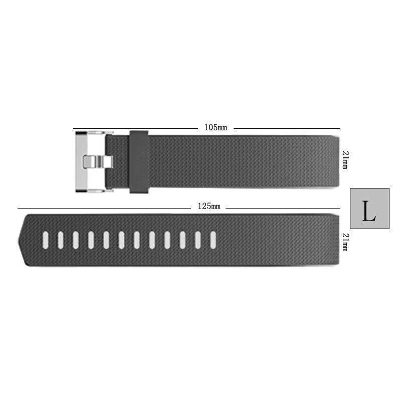Silicone Watch Strap Fitbit Charge - Purple L - Image 12