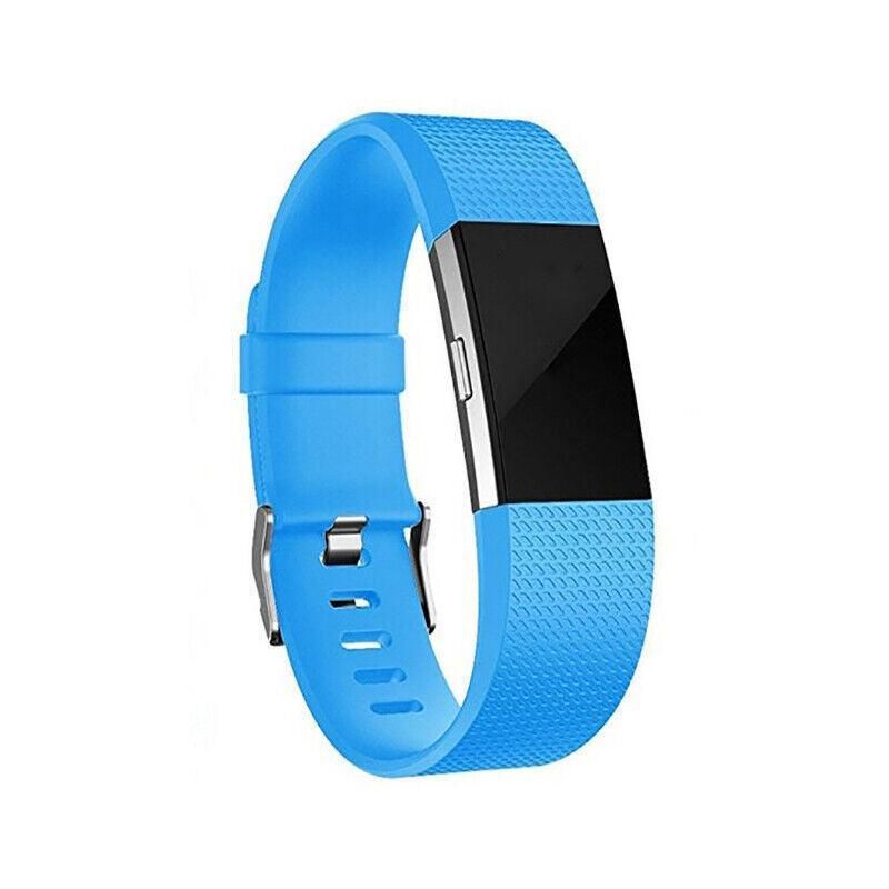 Silicone Watch Strap Fitbit Charge - Sky Blue L