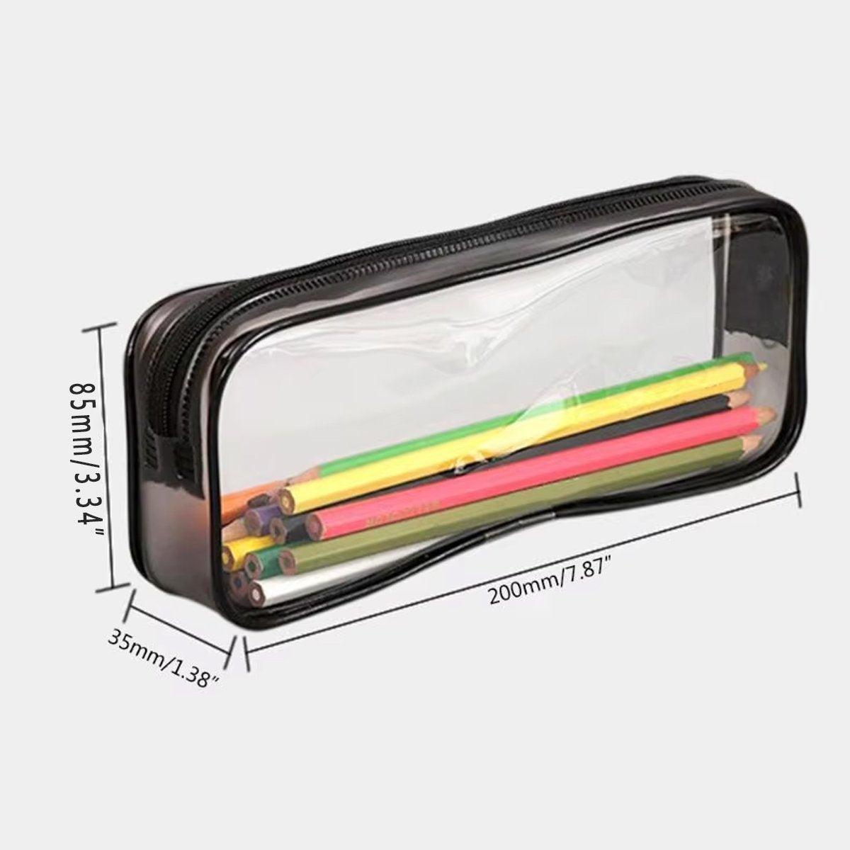 8PCS Waterproof Transparent Zipper Pencil Case - Image 3