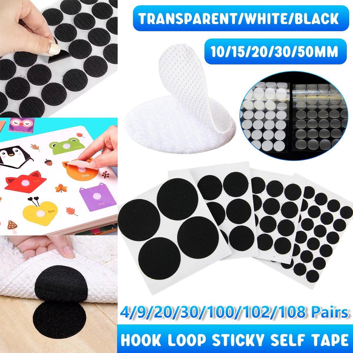 Strong Sticky Round Self Adhesive Dots White 102 Pairs
