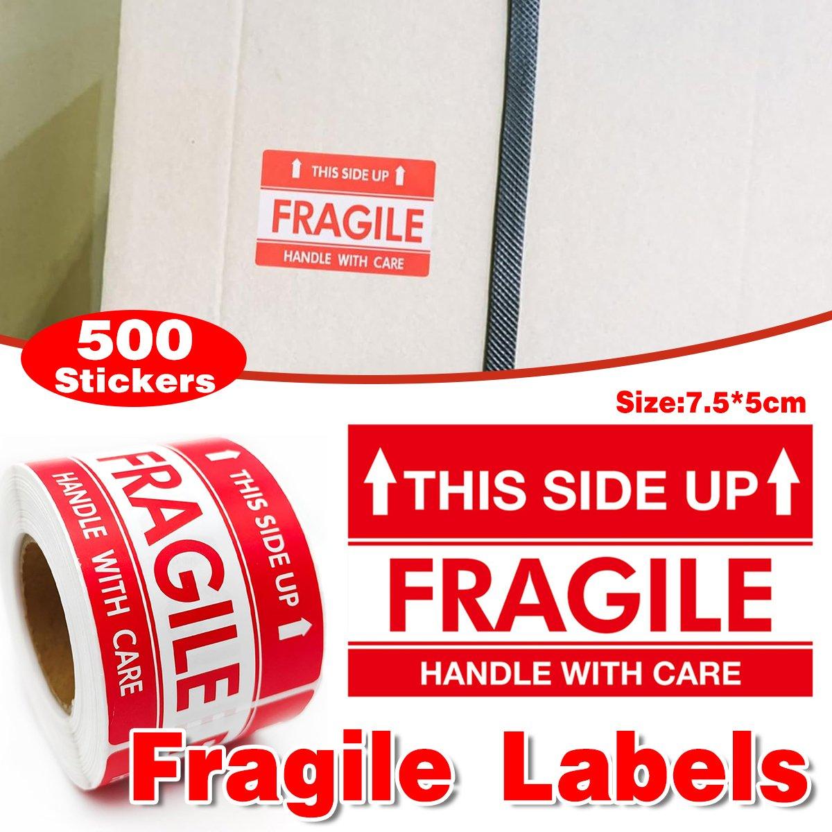 500pcs Fragile Stickers Careful Warning Labels