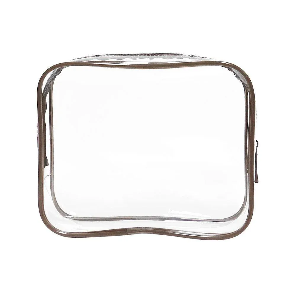 4pcs Durable PVC Cosmetic Bags Black - Image 15