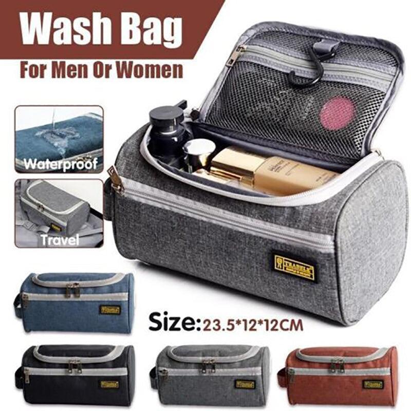 Large Capacity Men Travel Toiletry Kit Brick Red