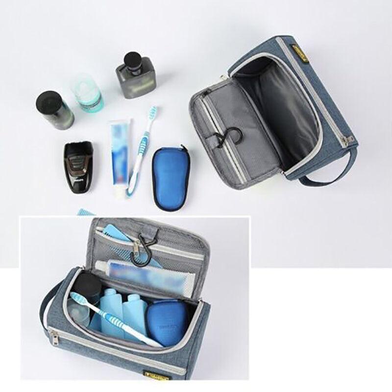 Large Capacity Men Travel Toiletry Kit Grey - Image 5