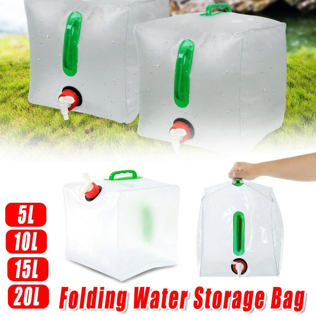 Portable Folding Water Bag Compression Bucket 10L