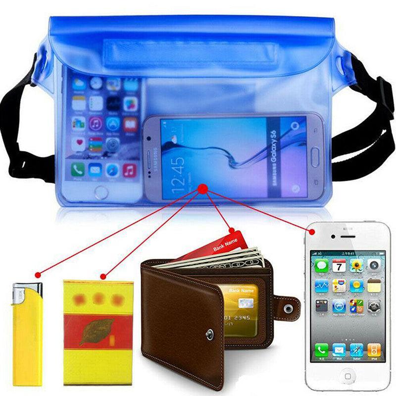 Underwater Waist Belt Dry Pouch - White