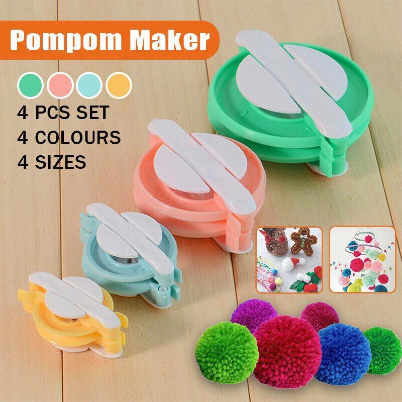 Pom Pom Maker Set of 4 Sizes DIY