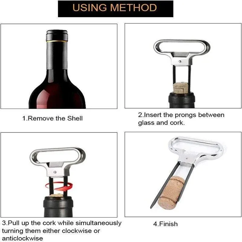 Stainless Steel Wine Cork Puller Opener - Image 5