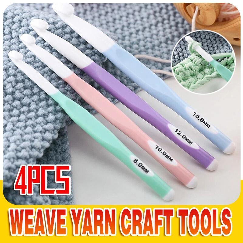 4pcs Weave Yarn Craft Tools Crochet Hooks