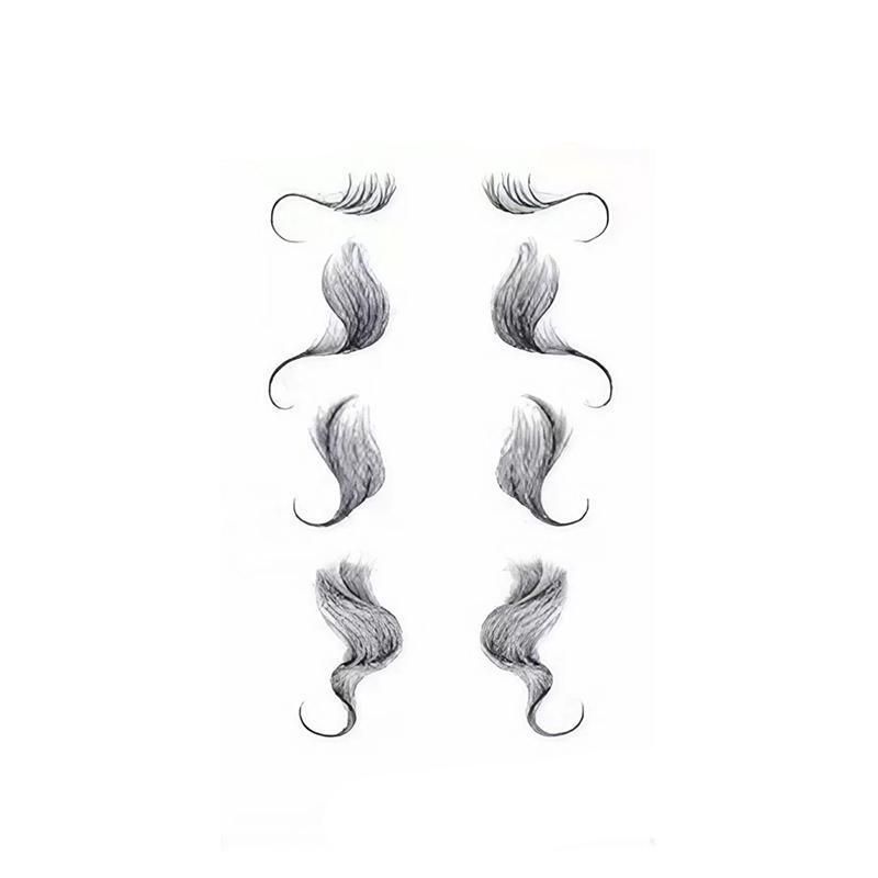 Hairline Edge Tattoo Stickers Curly Fringe Style 9