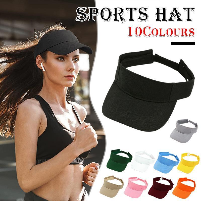 UV Protection Sport Visor Cap - Black