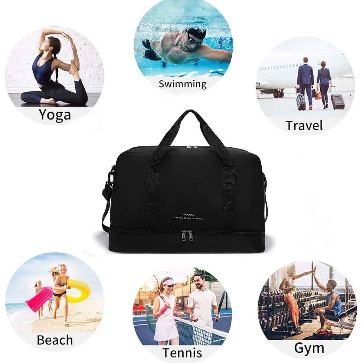 Yoga Fitness Bag Outdoor Sports Travel - Image 11