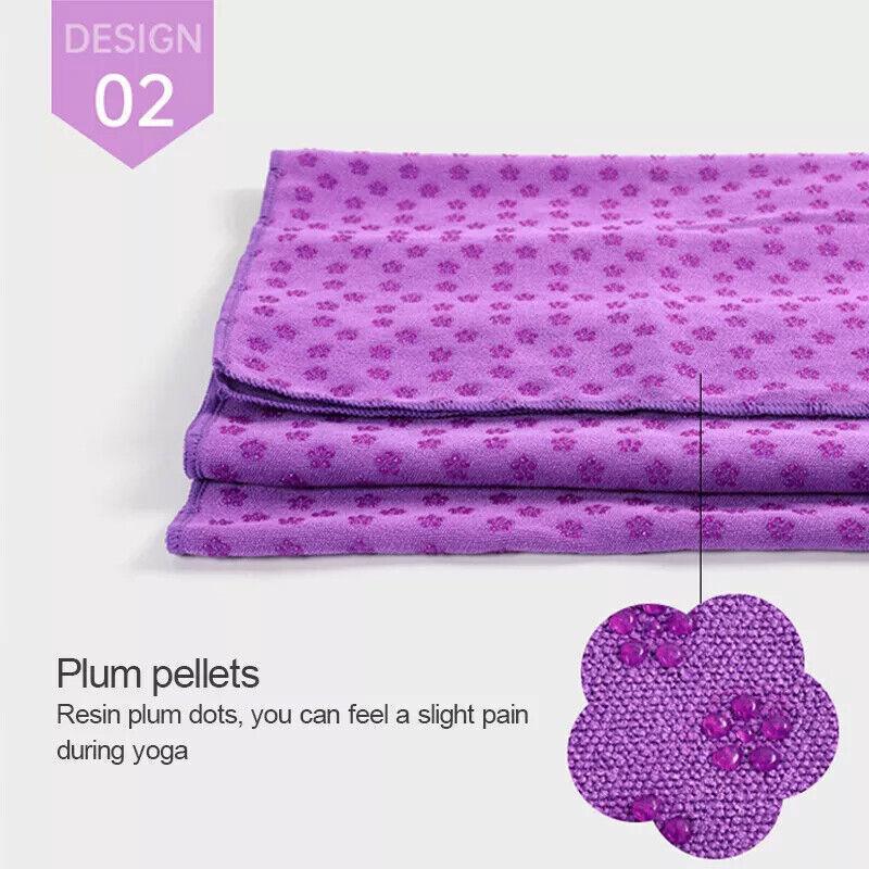 Non Slip Yoga Towel Mat Orange - Image 5