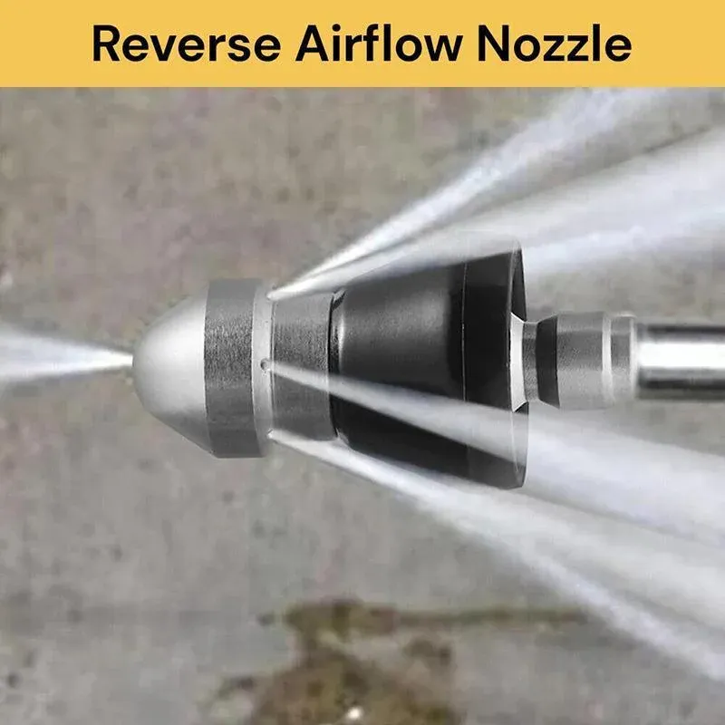 High Pressure Drain Cleaner 1 Front 6 Nozzle Sewer Pipe - Image 4