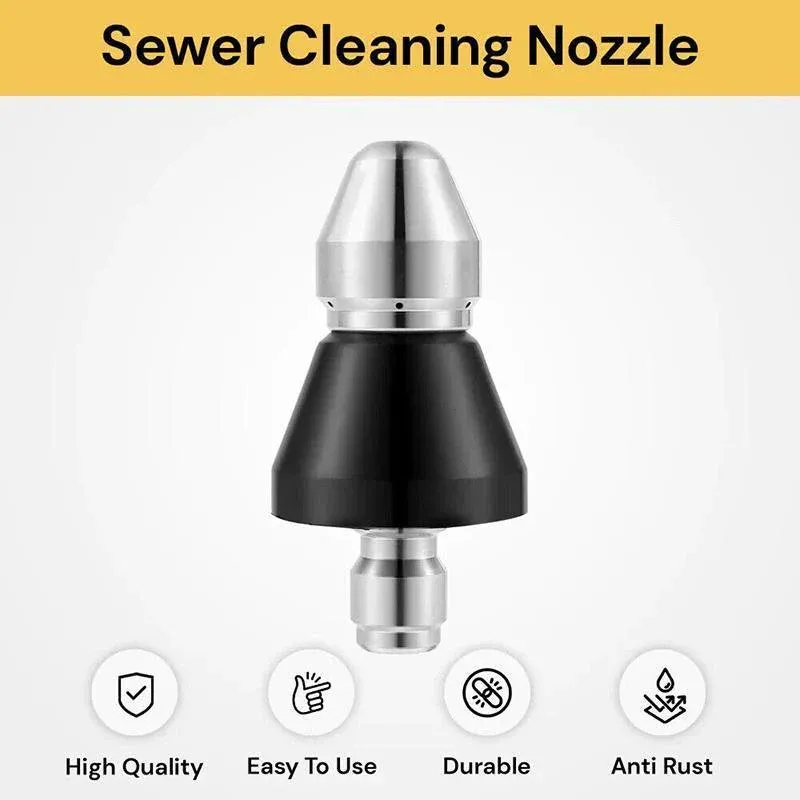 High Pressure Drain Cleaner 1 Front 6 Nozzle Sewer Pipe - Image 8