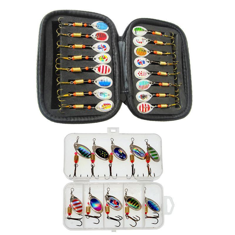 10PCS Fishing Lure Spinners Set B - Image 2