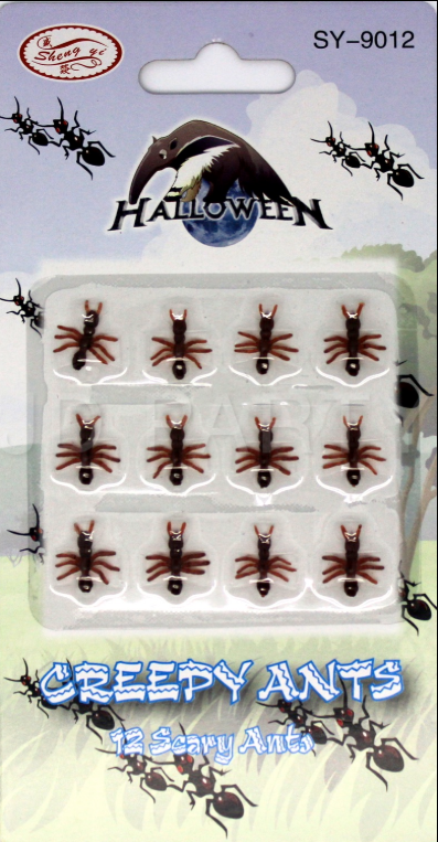 MINI FAKE ANTS Halloween Trick Joke Prank Gag Toy 24 Pk