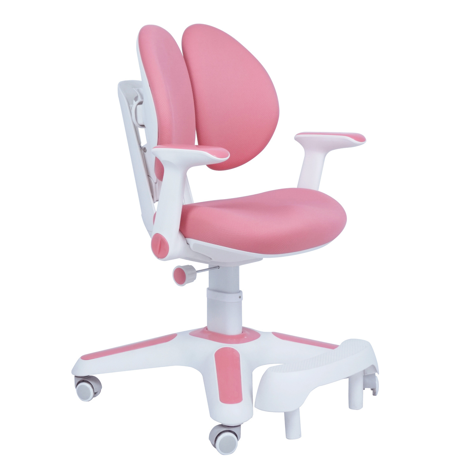 Ergonomic Children Study Chair Set Height Adjustable Pink