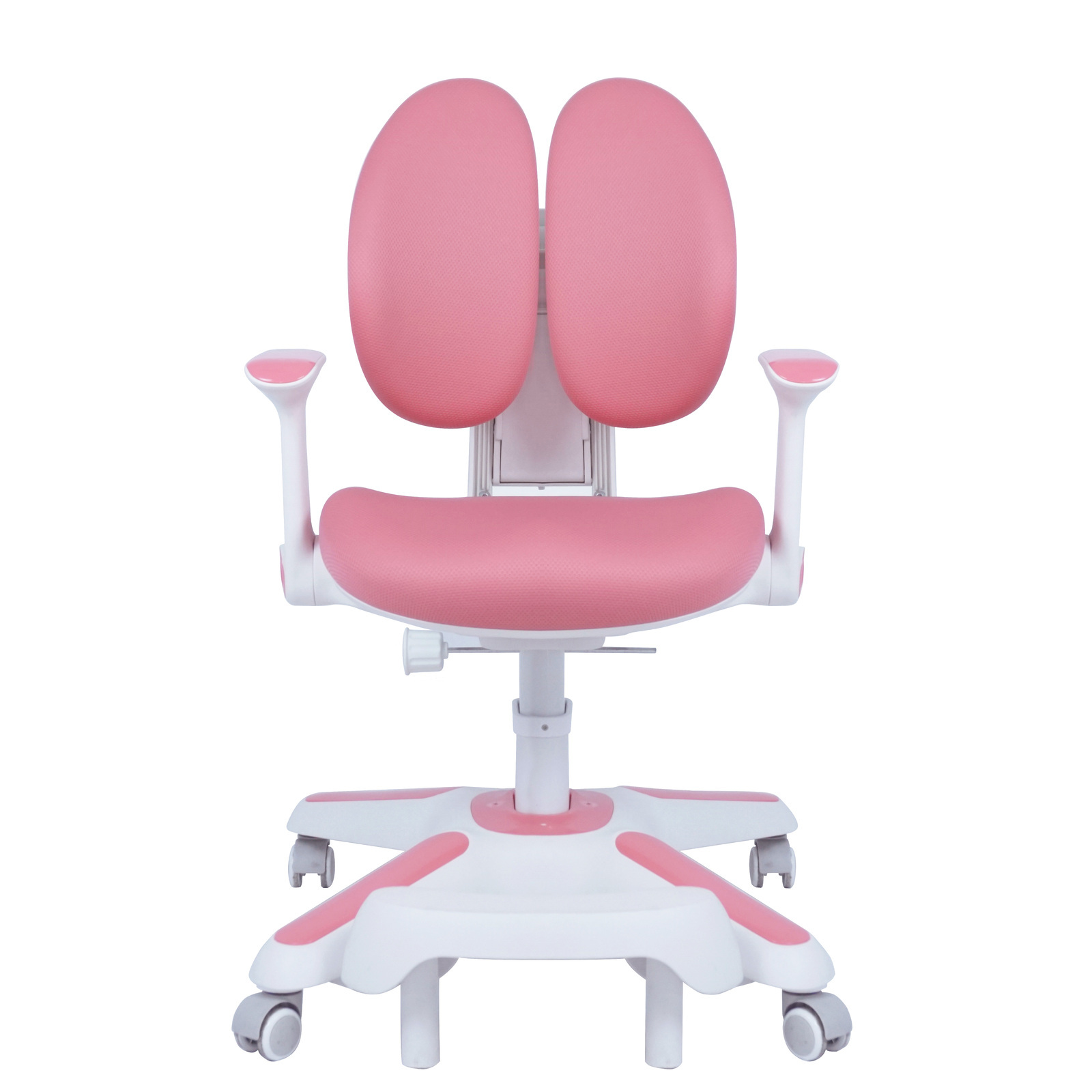 4x Ergonomic Kids Study Chairs Height Adjustable Pink - Image 6