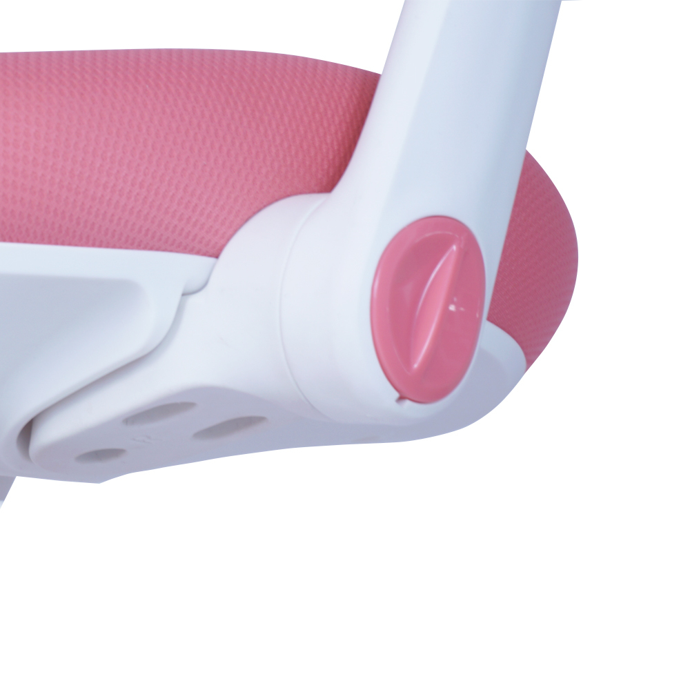 4x Ergonomic Kids Study Chairs Height Adjustable Pink - Image 10
