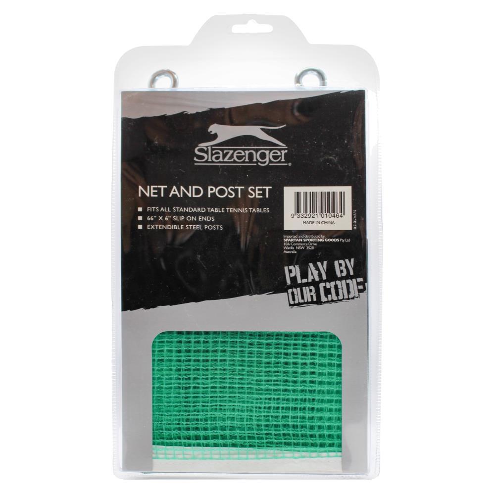 Slazenger Table Tennis Net & Post Set Kit Ping Pong
