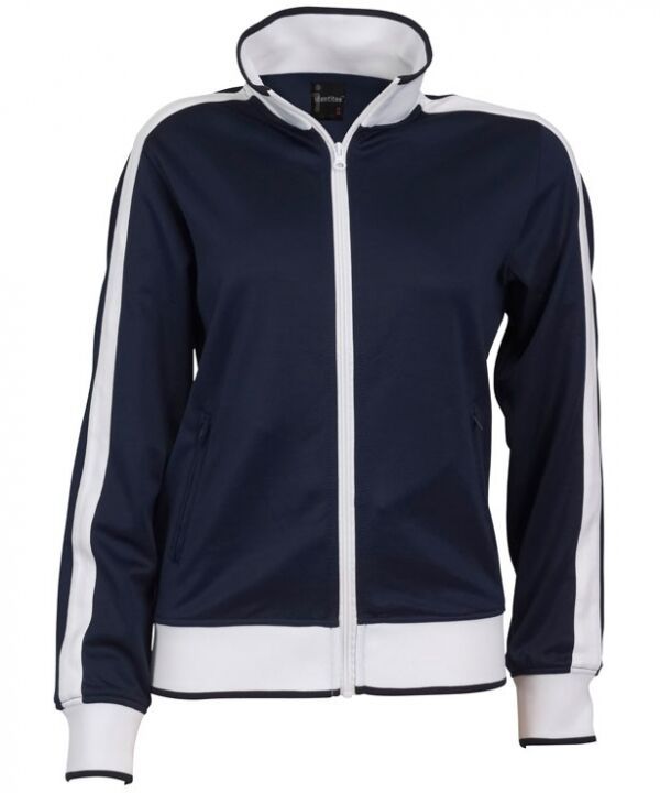 Women's Full-Zip Tracksuit Varsity Jacket - Navy and White, XL (AU 18-20) - Image 5